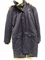 .2 X RUTH LANGSFORD COATS TO INCLUDE RUTH LANGSFORD LONG PARKA COAT IN NAVY BLUE SIZE SMALL