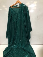 FAERIESTY GREEN SEQUIN DRESS SIZE XS