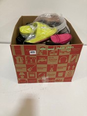 BOX OF ASSORTED ADULTS SHOES TO INCLUDE PAPAYA WIDE FIT WOMEN'S FLAT SHOES IN BLACK UK 4