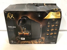 PHILIPS L'OR BARISTA SUBLIME CAPSULE COFFEE MACHINE IN BLACK - MODEL NO.: LM912 - RRP £110