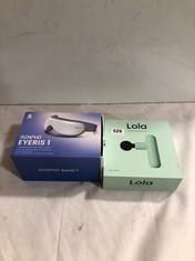 LOLA PORTABLE MASSAGE DEVICE - MINT CREAM TO INCLUDE RENPHO EYERIS 1 SOOTHING EYE MASSAGER - TOTAL RRP £170