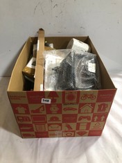 BOX OF ASSORTED HOUSEHOLD ITEMS TO INCLUDE STAINLESS STEEL JUG