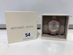 MICHAEL KORS MK5774 ROSE AND WHITE PARKER WOMEN'S WATCH - RRP £279