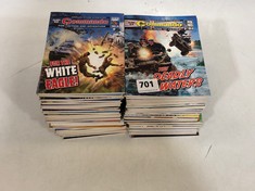 64 X COMMANDO ASSORTED COMICS TO INCLUDE COMMANDO FOR ACTION AND ADVENTURE FOR THE WHITE EAGLE BOOK