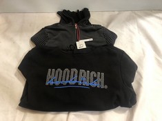 BDG FULL ZIP HOODIE IN WASHED BLACK SIZE XL TO INCLUDE HOODRICH HOODIE IN BLACK SIZE L