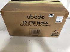 ABODE 20L MANUAL MICROWAVE IN BLACK - MODEL NO.: AMM2001B-M