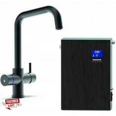 1 X TRE MERCATI BOILING WATER TAP IN BLACK MATT WITH 4 IN 1 FEATURES AND BOILER TANK INCLUDES ONE REPLACMENT FILTER - RRP £1450