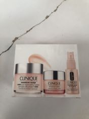 ASSORTED CLINIQUE ITEMS TO INCLUDE MOISTURE SURGE.