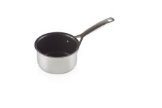 LE CREUSET 3-PLY STAINLESS STEEL NON-STICK MILK PAN, 14 X 8.5 CM, 96201214001000, SILVER.