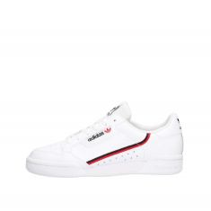 2 X PAIR ADIDAS CONTINENTAL 80 J GYMNASTICS SHOES, FTWR WHITE SCARLET COLLEGIATE NAVY, 4 UK.