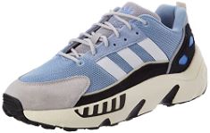 1 X PAIR ADIDAS MEN'S ZX 22 BOOST SNEAKER, AMBIENT SKY/FTWR WHITE/GREY TWO, 9 UK.