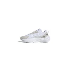 1 X PAIR ADIDAS ZX 22 BOOST MEN'S TRAINERS, CLOUD WHITE CRYSTAL WHITE, 8 UK.