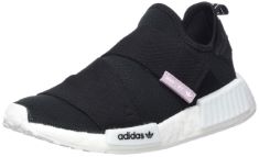 1 X PAIR ADIDAS WOMEN'S NMD_R1 W TRAINERS, CORE BLACK CORE FTWR WHITE, 7.5 UK.