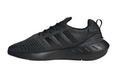 1 X PAIR ADIDAS MEN'S SWIFT RUN 22 TRAINERS, CORE BLACK GREY FIVE, 11.5 UK.