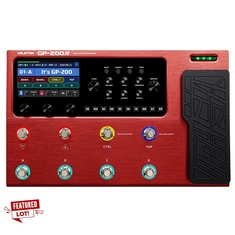 VALETON GUITAR PEDAL MULTI-EFFECTS PROCESSOR GUITAR BASS AMP MODELING IR CABINETS SIMULATION WITH FX LOOP MIDI I/O EXPRESSION PEDAL STEREO OTG USB AUDIO INTERFACE RED GP-200R.