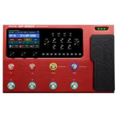 VALETON GUITAR PEDAL MULTI-EFFECTS PROCESSOR GUITAR BASS AMP MODELING IR CABINETS SIMULATION WITH FX LOOP MIDI I/O EXPRESSION PEDAL STEREO OTG USB AUDIO INTERFACE RED GP-200R.