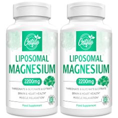 9 X LIPOSOMAL MAGNESIUM COMPLEX 2200MG-LIPOSOMAL COMPLEX HIGH POTENCY MAGNESIUM THREONATE, MAGNESIUM GLYCINATE, MAGNESIUM CITRATE, GLUTEN FREE, 60 SOFTGELS. (60 COUNT (PACK OF 2)).