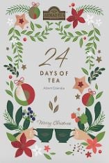 20 X AHMAD TEA ADVENT CALENDAR | CHRISTMAS TEAS, BLACK TEAS, GREEN TEAS, FRUIT & HERBAL TEAS | CHRISTMAS GIFT - 24 TEABAG SACHETS.