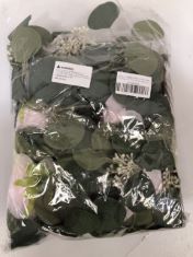 APPROX 40X BAGS OF ARTIFICIAL FLOWERS .