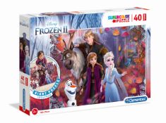 6 X CLEMENTONI - 25464 - JIGSAW FLOOR PUZZLE - DISNEY FROZEN 2 - 40 PIECES - MADE IN ITALY - JIGSAW PUZZLE CHILDREN AGE 3+.