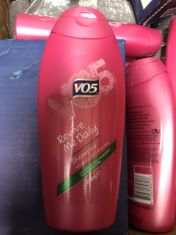 BOX OF ASSORTED ITEMS TO INCLUDE V05 REVIVE ME DAILY SHAMPOO .