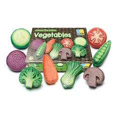 13 X YELLOW DOOR YD1135 VEGETABLES SENSORY PLAY STONES - SET OF 8 - IDEAL FOR MUD KITCHENS.