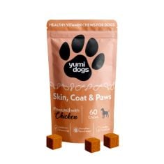 QTY OF ITEMS TO INLCUDE BOX OF ASSORTED ITEMS TO INCLUDE DOGS SUPPLEMENT FOR SKIN, COAT AND PAWS | OMEGA 3 DOG CHEWS WITH BIOTIN & VITAMIN E FOR ITCHY SKIN RELIEF AND THINNING COAT | SUITABLE FOR ADU