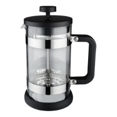 QTY OF ITEMS TO INLCUDE BOX OF ASSORTED ITEMS TO INCLUDE CAFÉ OLÉ LM-08C MODERNO 800 ML CAFETIÈRE FRENCH PRESS COFFEE MAKER, 6-CUP, BLACK / SILVER, RUSSELL HOBBS 2 SLICE TOASTER WITH PERFECT TOAST TE