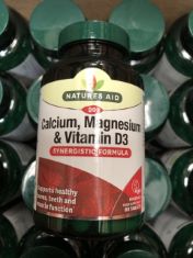 50 X NATURE AID CALCIUM MAGNESIUM AND VITAMIN D3.