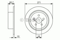 BOSCH BRAKE DISCS SET OF 2.