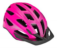 QTY OF ITEMS TO INLCUDE ASSORTED CYCLING HELMETS TO INCLUDE SCHWINN BEAM LED LIGHTED ADULT BIKE HELMET, REFLECTIVE DESIGN FOR CYCLING SAFETY, LIGHTWEIGHT MIRCOSHELL , DIAL-FIT ADJUSTMENT, 58-61CM, MA