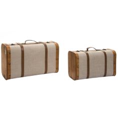 DKD HOME DECOR CHEST SET, COLOUR: BEIGE, STANDARD.