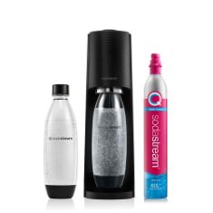 ASSORTED ITEMS TO INCLUDE SODASTREAM TERRA SPARKLING WATER MAKER, SPARKLING WATER MACHINE & 1L FIZZY WATER BOTTLE, RETRO DRINKS MAKER W. BPA-FREE WATER BOTTLE & QUICK CONNECT CO2 GAS BOTTLE FOR HOME