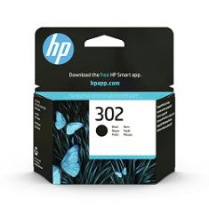 7 X HP F6U66AE 302 ORIGINAL INK CARTRIDGE, BLACK, SINGLE PACK.