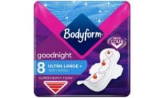 ASSORTED SANITARY PRODUCTS TO INCLUDE BODYFORM - ULTRA GOODNIGHT LONG.