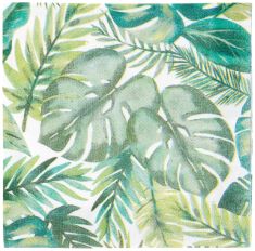 QTY OF ITEMS TO INLCUDE BOX OF ASSORTED ITEMS TO INCLUDE PALM TROPICAL LUAU LUNCHEON NAPKINS (16CM) - VIBRANT & COLORFUL PARTY NAPKINS - PERFECT FOR LUAUS, BEACH PARTIES, AND SUMMER GATHERINGS - 16CT