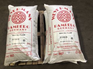 4 X WEYERMAN BAMBERYG 25KG/55LBS VIENNA MALT (BBE 29/07/2025)