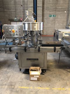 SEITZ ENZINGER NOLL BOTTLE FILLER FOR VARIABLE BOTTLE SIZES TO INCLUDE: 350ML, 500ML, 1L (APPROX DIMENSIONS: 200CM L X 120CM W X 220CM H) (RAMS REQUIRED FOR APPROVAL PRIOR TO COLLECTION)