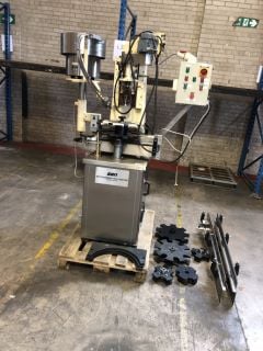 SEITZ ENZINGER NOLL BOTTLE CAP PRESS FOR VARIABLE BOTTLE SIZES TO INCLUDE: 350ML, 500ML, 1L (APPROX DIMENSIONS: 90CM D X 150CM W X 220CM H) (RAMS REQUIRED FOR APPROVAL PRIOR TO COLLECTION)