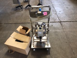 TAPFLO T225 SWT SANITARY HYGENIC PUMP ON TROLLEY