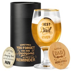 8 X R HORSE CHRISTMAS FATHER BEER GLASS GIFTS FOR DAD GRANDPA ENGRAVED BEER MUG WITH LID AND THANKS CARD PERSONALIZED BEER BIRTHDAY GIFT IDEA CHRISTMAS GIFTS FATHERS DAY GIFT DAD RETIREMENT GIFT - TO