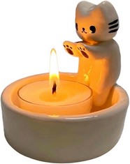 QUANTITY OF ASSORTED ITEMS TO INCLUDE CAT CANDLE HOLDER,CAT WARMING PAWS CANDLE HOLDER,KITTEN TEA LIGHT CANDLE HOLDERS,WARMING PAWS CAT TEALIGHT HOLDERS ORNAMENTS,CUTE CANDLES HOLDER GIFTS FOR CAT LO