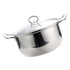 9 X YARDWE STAINLESS STEEL SOUP POT STAINLESS STEEL STOCK POT MULTI-FUNCTIONAL POT KITCHEN COOKING POT SAUCE PAN STAINLESS STEEL POT STAINLESS STEEL METAL SILVER STOCKPOT - TOTAL RRP £122: LOCATION -