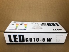 QUANTITY OF ASSORTED ITEMS TO INCLUDE LED 5W LIGHT BULBS GU10 RRP £356: LOCATION - RACK B