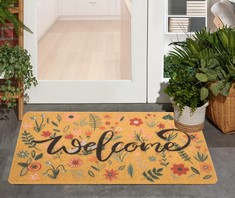 QUANTITY OF ASSORTED ITEMS TO INCLUDE HILYBONY SPRING WELCOME DOORMAT FLORAL ARTIFICIAL-COIR DOOR-MAT NON-SLIP SPRING MAT FOR INDOOR OUTDOOR ENTRANCE DECOR 30 * 17INCH,  RRP £300: LOCATION - RACK B