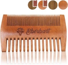 26 X EBERBART BEARD COMB + FAUX LEATHER CASE  – ANTI-STATIC WOODEN COMB FOR A NATURAL DAILY GROOMING  SANDALWOOD,  - TOTAL RRP £312: LOCATION - RACK B