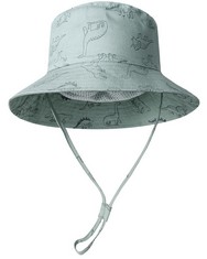 QUANTITY OF KIDS CLOTHES TO INCLUDE ADORABLE BABY BOYS SUN HAT ADJUSTABLE COTTON SUMMER BUCKET HAT ARMY GREEN DINOSAUR 3-4 YEARS  MANUFACTURER SIZE 52, : LOCATION - RACK B