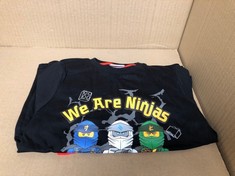 QUANTITY OF KIDS CLOTHING TO INCLUDE WE ARE NINJAS T-SHIRT AGE 8-9 YEARS :: LOCATION - RACK C