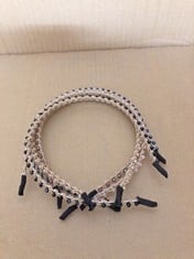 QUANTITY OF ASSORTED ITEMS TO INCLUDE OENOTHERA 5 PIECES FASHION CRYSTAL HAIR BAND, IMITATION DIAMOND HEADBAND, NON-SLIP HARD HAIR HOOP FOR DANCING, PARTIES, DAILY WEAR, WORK MIXED COLOR, :: LOCATION