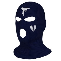 23 X SINSEN BALACLAVA SKI MASK 3-HOLE KNITTED NEON BALLY MASK FULL FACE ROBBER COVER HATS WINTER WARMER FOR CYCLING MOTORCYCLE SNOWBOARD OUTDOOR SPORT  NAVY BLUE,  - TOTAL RRP £191: LOCATION - RACK C